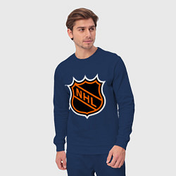 Костюм хлопковый мужской NHL, цвет: тёмно-синий — фото 2