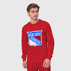Костюм хлопковый мужской New York Rangers, цвет: красный — фото 2