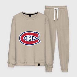 Костюм хлопковый мужской Montreal Canadiens, цвет: миндальный
