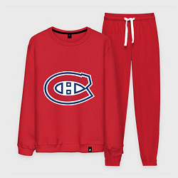 Костюм хлопковый мужской Montreal Canadiens, цвет: красный