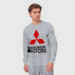 Костюм хлопковый мужской Mitsubishi, цвет: меланж — фото 2