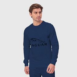 Костюм хлопковый мужской Jaguar, цвет: тёмно-синий — фото 2
