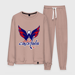 Костюм хлопковый мужской Washington Capitals: Ovechkin, цвет: пыльно-розовый