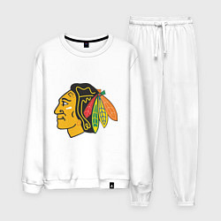 Костюм хлопковый мужской Chicago Blackhawks: Kane, цвет: белый