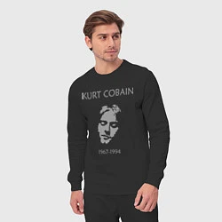 Костюм хлопковый мужской Kurt Cobain: 1967-1994, цвет: черный — фото 2