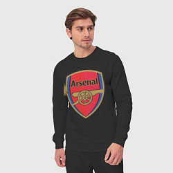 Костюм хлопковый мужской Arsenal FC, цвет: черный — фото 2