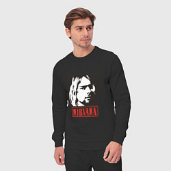 Костюм хлопковый мужской Nirvana: Kurt Cobain, цвет: черный — фото 2