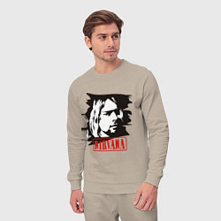 Костюм хлопковый мужской Nirvana: Kurt Cobain, цвет: миндальный — фото 2