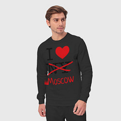 Костюм хлопковый мужской I love Moscow, цвет: черный — фото 2