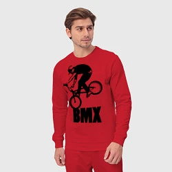 Костюм хлопковый мужской BMX 3, цвет: красный — фото 2