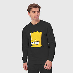 Костюм хлопковый мужской Bart drowns, цвет: черный — фото 2