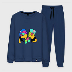 Костюм хлопковый мужской Bart & Milhous Dope, цвет: тёмно-синий