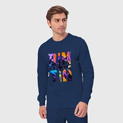 Костюм хлопковый мужской BMTH, цвет: тёмно-синий — фото 2