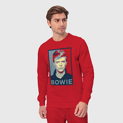 Костюм хлопковый мужской Bowie Poster, цвет: красный — фото 2