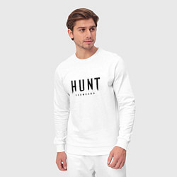 Костюм хлопковый мужской Hunt: Showdown Black Logo, цвет: белый — фото 2