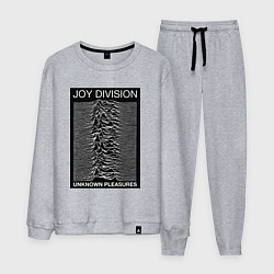 Костюм хлопковый мужской Joy Division: Unknown Pleasures, цвет: меланж