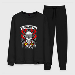 Костюм хлопковый мужской Megadeth Rocker, цвет: черный