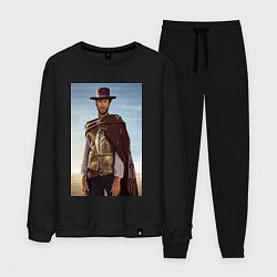 Костюм хлопковый мужской Clint Eastwood, цвет: черный