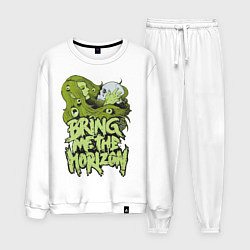 Костюм хлопковый мужской Bring Me The Horizon: Green Girl, цвет: белый