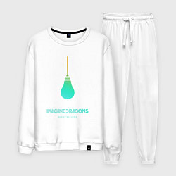 Костюм хлопковый мужской Imagine Dragons: Night Visions, цвет: белый