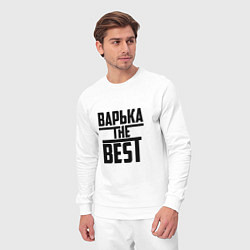 Костюм хлопковый мужской Варька the best, цвет: белый — фото 2