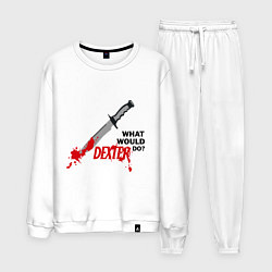 Костюм хлопковый мужской Dexter: What would do?, цвет: белый
