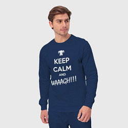 Костюм хлопковый мужской Keep Calm & WAAAGH, цвет: тёмно-синий — фото 2