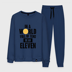 Костюм хлопковый мужской Be A Eleven, цвет: тёмно-синий