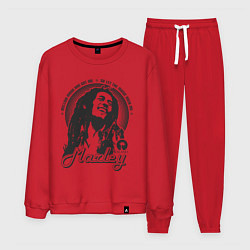 Костюм хлопковый мужской Bob Marley: Island, цвет: красный