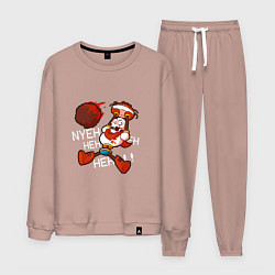 Костюм хлопковый мужской Papyrus Undertale, цвет: пыльно-розовый