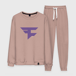 Костюм хлопковый мужской Faze Clan Ultraviolet, цвет: пыльно-розовый