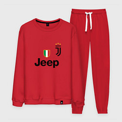 Костюм хлопковый мужской Ronaldo: Juve Sport, цвет: красный