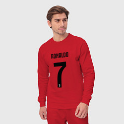 Костюм хлопковый мужской RONALDO 7, цвет: красный — фото 2