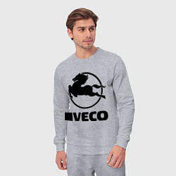Костюм хлопковый мужской Iveco, цвет: меланж — фото 2