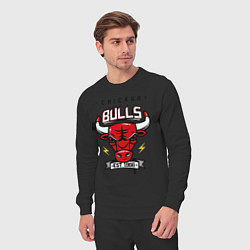 Костюм хлопковый мужской Chicago Bulls est. 1966, цвет: черный — фото 2