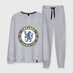 Костюм хлопковый мужской Chelsea FC, цвет: меланж