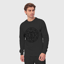 Костюм хлопковый мужской Slipknot Pentagram, цвет: черный — фото 2