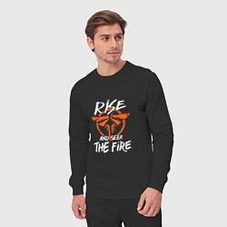 Костюм хлопковый мужской Rise & Seek the Fire, цвет: черный — фото 2