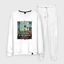 Костюм хлопковый мужской System of a Down, цвет: белый