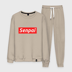 Костюм хлопковый мужской Senpai Supreme, цвет: миндальный