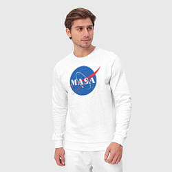 Костюм хлопковый мужской NASA: Masa, цвет: белый — фото 2