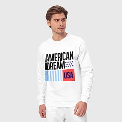 Костюм хлопковый мужской American Dream, цвет: белый — фото 2