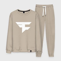 Костюм хлопковый мужской FAZE Symbol, цвет: миндальный