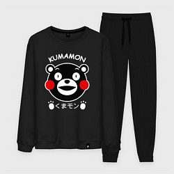 Костюм хлопковый мужской Kumamon, цвет: черный