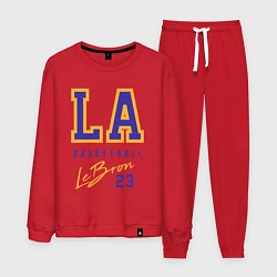 Костюм хлопковый мужской Lebron 23: Los Angeles, цвет: красный