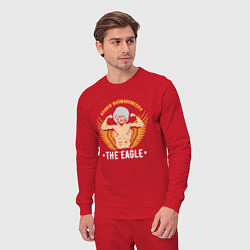 Костюм хлопковый мужской Khabib: The Eagle, цвет: красный — фото 2