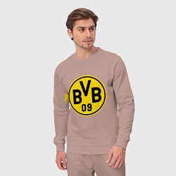 Костюм хлопковый мужской BVB 09, цвет: пыльно-розовый — фото 2