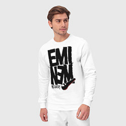 Костюм хлопковый мужской Eminem recovery, цвет: белый — фото 2