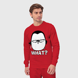 Костюм хлопковый мужской What?, цвет: красный — фото 2