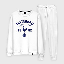Костюм хлопковый мужской FC Tottenham 1882, цвет: белый
